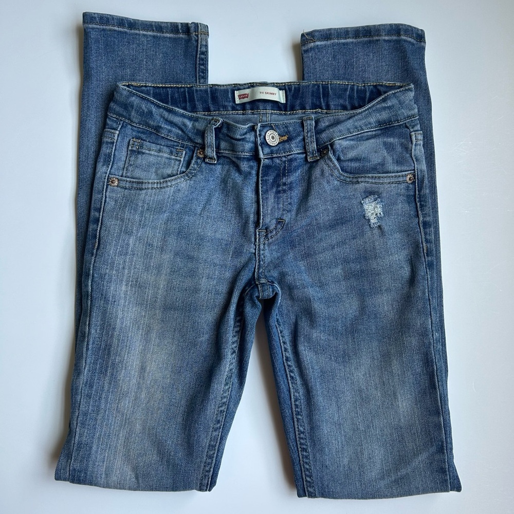 Levi’s 711 Skinny - Light Wash - Sz 14 Girls